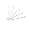 100 or 500 Pieces: 35 mm Silver Plated Eye Pins, 21 gauge